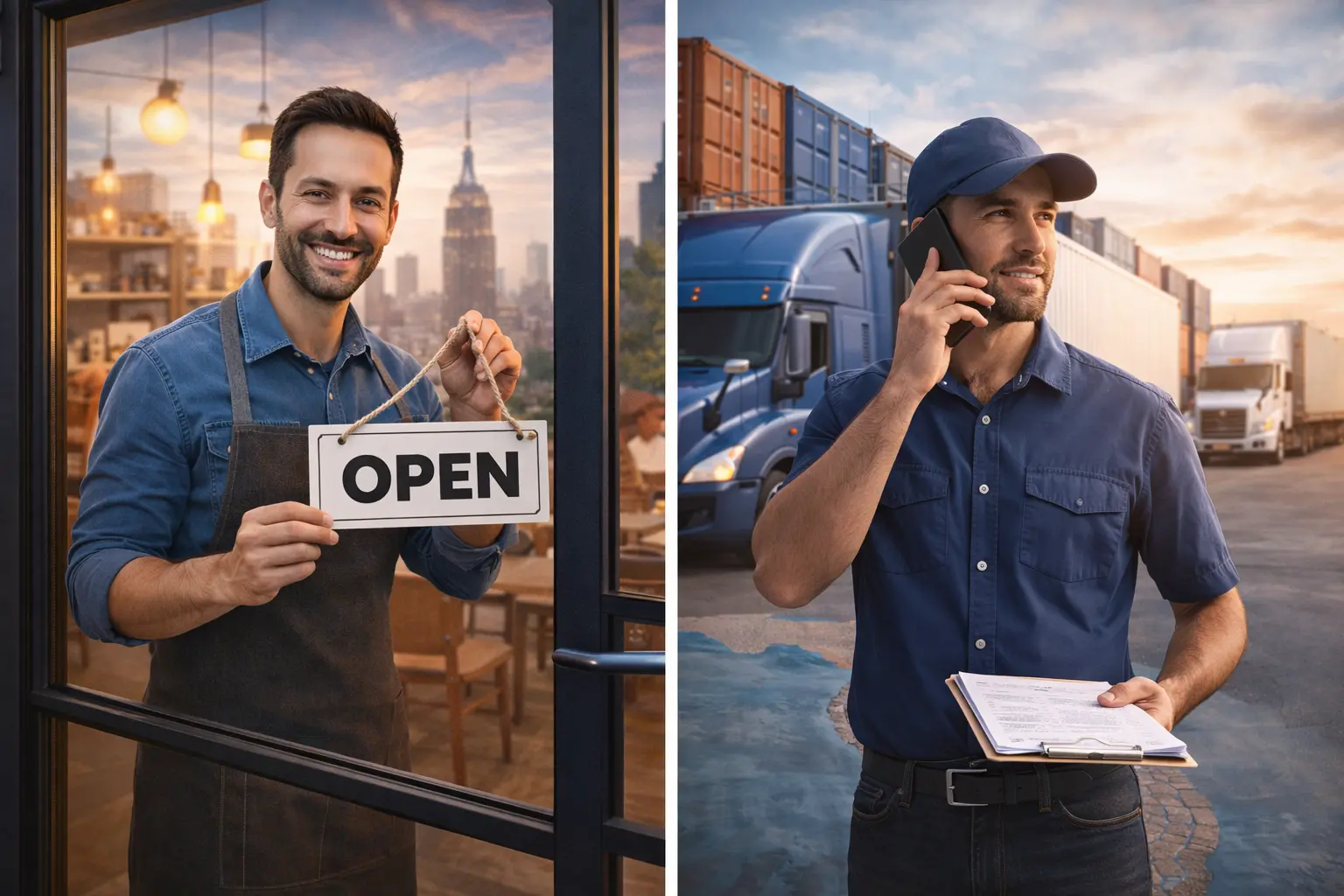 Two new business owners, a NYC shopkeeper and a logistics manager, and info on the BOI filing deadline.