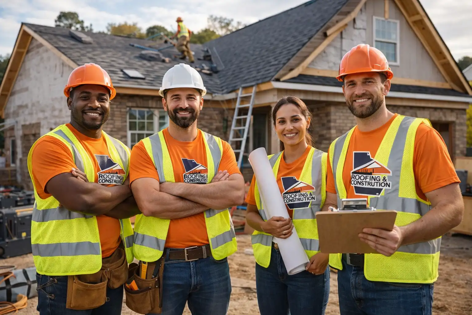 Roofing and construction crew ready to foreign qualify LLC for an out-of-state building project.